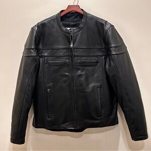 Z1R Bastion Black Leather Jacket Removable Lining Conceal/Carry Pockets - EUC+